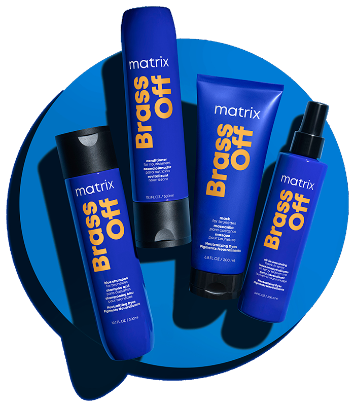 Prezentacja kosmetyków do włosów marki Matrix Professional z gamy Brass Off