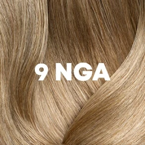 Blond włosy, napis 9 NGA
