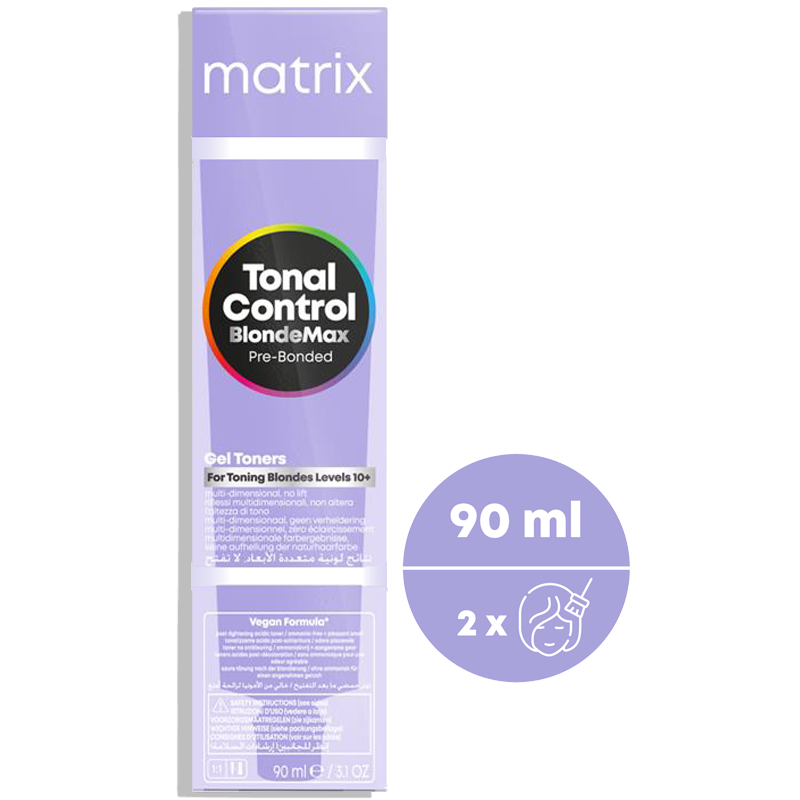Opakowanie tonera Tonal Control Pre-Bonded BlondeMax od Matrix Professional.
