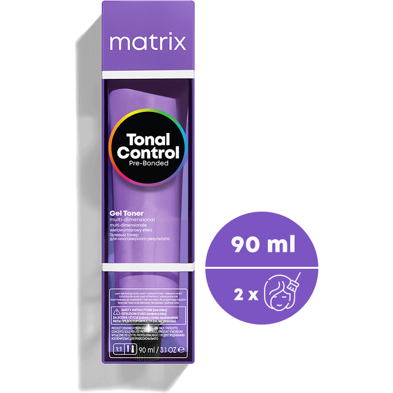 Opakowanie kwasowego tonera żelowego ton w ton Matrix Tonal Control Pre-Bonded – odcienie fioletowe