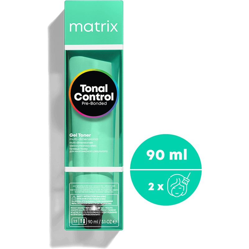 Opakowanie kwasowego tonera żelowego ton w ton Matrix Tonal Control Pre-Bonded – odcienie jadeitowe
